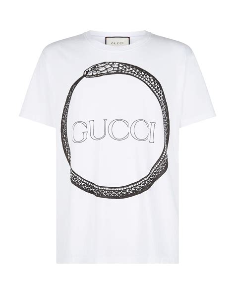 white Gucci shirt with snake